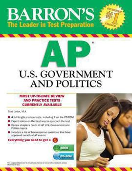 Paperback Barron's AP U.S. Government and Politics [With CDROM] Book