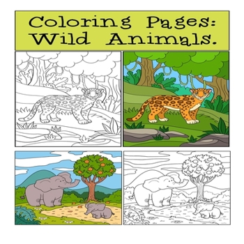 Paperback coloring page wild animals: An Adult Coloring Book for your child Book