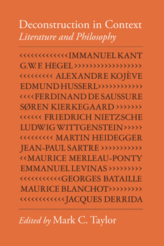 Paperback Deconstruction in Context: Literature and Philosophy Book
