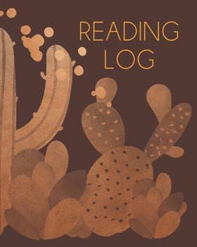 Reading Log: Write Quick Book Reports For A Reading Challenge. Book Club Membership Reviews. Cacti Cover. (Unique Gift Ideas For Book Lovers)