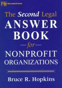 Paperback The Second Legal Answer Book for Nonprofit Organizations Book