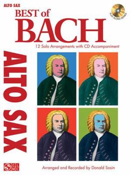 Paperback Best of Bach: 12 Solo Arrangements with CD Accompaniment Book