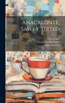 Hardcover Anacreonte, Safo Y Tirteo [Spanish] Book