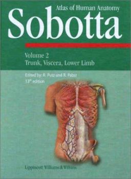 Hardcover Sobotta Atlas of Human Anatomy: Trunk, Viscera, Lower Limb Book