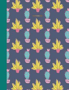 Paperback Notebook: Wide Ruled Primary Composition Book with Cute Cactus Cover Design Book