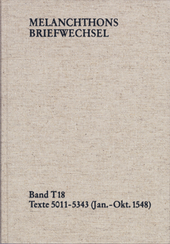 Hardcover Philipp Melanchthon (Band T 18), Texte 5011-5393 (1548) [German] Book