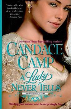 Hardcover Lady Never Tells [Large Print] Book