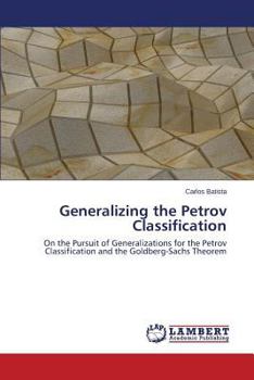 Paperback Generalizing the Petrov Classification Book