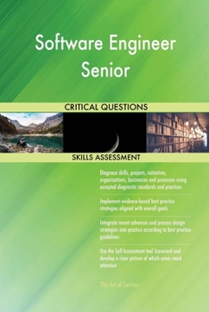 Paperback Software Engineer Senior Critical Questions Skills Assessment Book