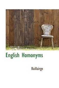 Paperback English Homonyms Book
