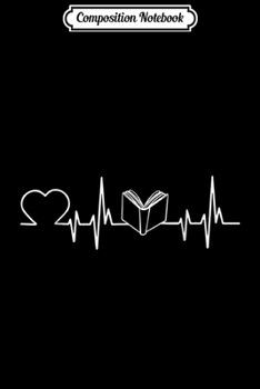 Paperback Composition Notebook: Book Heartbeat Book Lover Librarian s Journal/Notebook Blank Lined Ruled 6x9 100 Pages Book