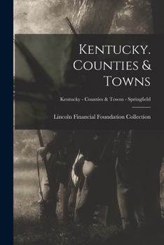 Paperback Kentucky. Counties & Towns; Kentucky - Counties & Towns - Springfield Book