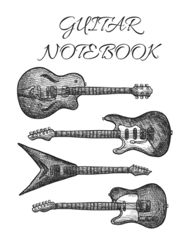 Paperback Guitar Notebook: Blank Music Journal for Guitar Music Notes - 150 Pages Book