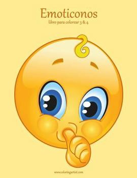 Paperback Emoticonos libro para colorear 3 & 4 [Spanish] Book