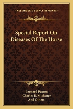 Paperback Special Report On Diseases Of The Horse Book