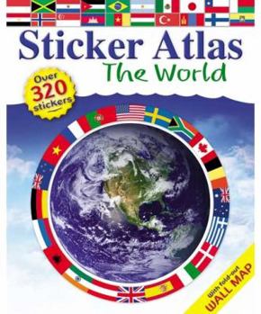 Poster Sticker Atlas: World Book