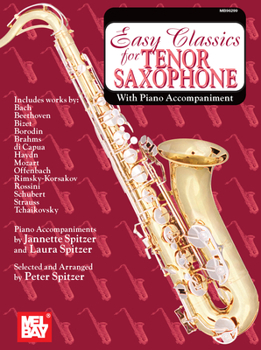 Paperback Easy Classics for Tenor Saxophone - With Piano Accompaniment Book