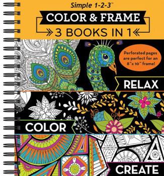 Spiral-bound Color and Frame 3 in 1 Relax Color Create Book