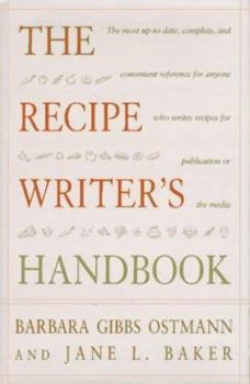 Hardcover The Recipe Writer's Handbook Book