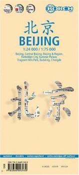 Laminated Beijing Map by Borch (English, Spanish, French, Italian and German Edition)