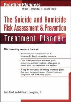 Paperback The Suicide and Homicide Risk Assessment & Prevention Treatment Planner Book
