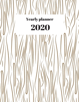 Paperback 2020 Yearly planner: nature themed calendar & organizer - 148 pages, 8,5" x 11" (version 30) Book