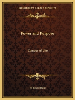 Paperback Power and Purpose: Cameos of Life Book
