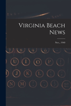 Paperback Virginia Beach News; Nov., 1940 Book