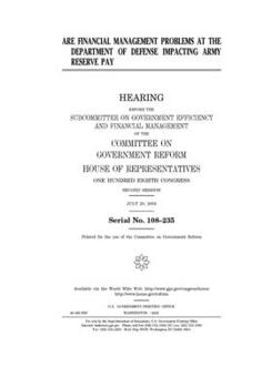 Are financial management problems at the Department of Defense impacting Army Reserve pay
