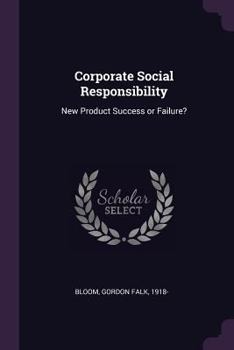 Paperback Corporate Social Responsibility: New Product Success or Failure? Book