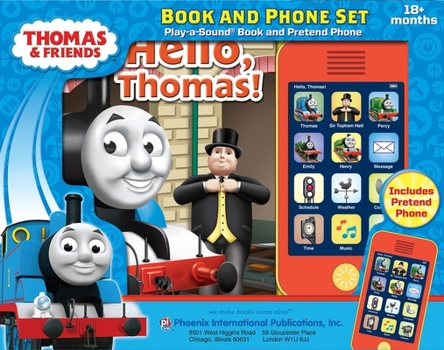 Board book Thomas & Friends: Hello, Thomas! Book and Phone Sound Book Set [With Toy Phone and Battery] Book