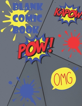Paperback Blank Comic Book: Blank Notebook / Journal Gift, 120 Pages, 8,5x11, Soft Cover, Matte Finish Book
