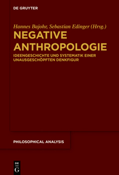 Hardcover Negative Anthropologie [German] Book