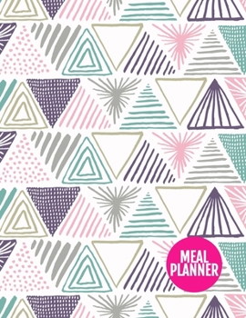 Meal Planner: Pretty 52 Weeks Pages for Tracking and Planning your Meals, Grocery Shopping List, Food Planner Prep Book | Large 8.5 x 11 Inch | 110 Pages  - Cover Design BR 000237