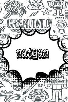 Paperback Nathan: Personalized Doodle Isometric Dot Paper Notebook Featuring 120 Pages 6x9 Book