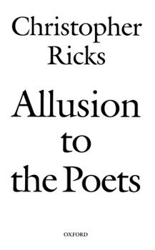 Paperback Allusion to the Poets Book