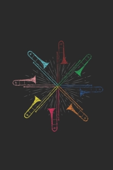 Paperback Colorful Trombones: Trombones Notebook, Blank Lined (6" x 9" - 120 pages) Musical Instruments Themed Notebook for Daily Journal, Diary, an Book