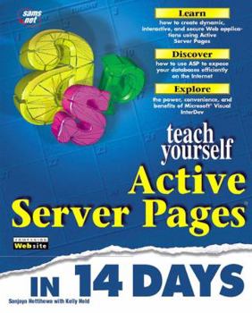 Paperback Teach Yourself Active Server Pages in 14 Days Book