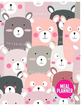 Meal Planner: Cute Year 365 Daily - 52 Week Calendar Meal Planner Daily Weekly and Monthly For Track & Plan Your Meals Food Planning | Large 8.5 x 11 Inch | 110 Pages  - Product Code XL 034420