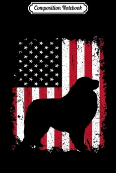 Composition Notebook: Great Pyrenees 4th of July American USA Flag Dog Gift Journal/Notebook Blank Lined Ruled 6x9 100 Pages