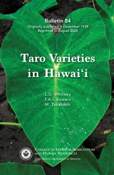 Paperback Taro Varieties in Hawaii Book