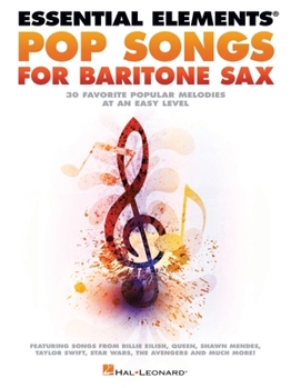 Paperback Essential Elements Pop Songs for Baritone Saxophone Book