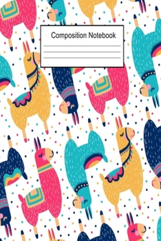 Composition Notebook: Wide Ruled Paper Notebook Journal Cute Colorful Pattern Workbook For Kids Students Girls Women