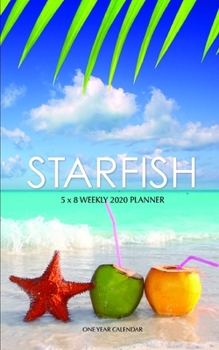 Paperback Starfish 5 x 8 Weekly 2020 Planner: One Year Calendar Book