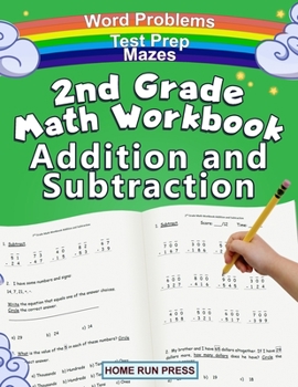 Paperback 2nd Grade Math Workbook Addition and Subtraction: Second Grade Workbook, Timed Tests, Ages 4 to 8 Years Book