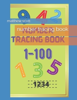 Paperback number tracing book