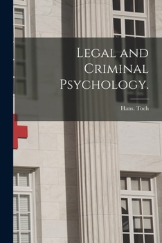 Paperback Legal and Criminal Psychology. Book