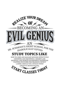 Carnet De Notes: Génie Du Mal La Domination Du Monde De Supervillain Cadeaux 120 Pages, 6X9 (Environ A5), Blanc / Croquis (French Edition)