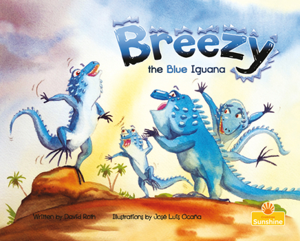 Paperback Breezy the Blue Iguana Book