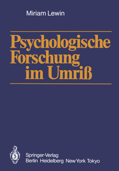 Paperback Psychologische Forschung Im Umriß [German] Book